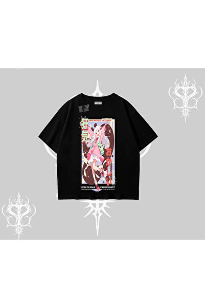 Tarzsokak Tricou supradimensionat cu imprimeu Fată Anime, Nebunie de tricouri...