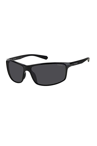 Polaroid Rectangular Polarized Sunglasses PLD 7036/S Black 63