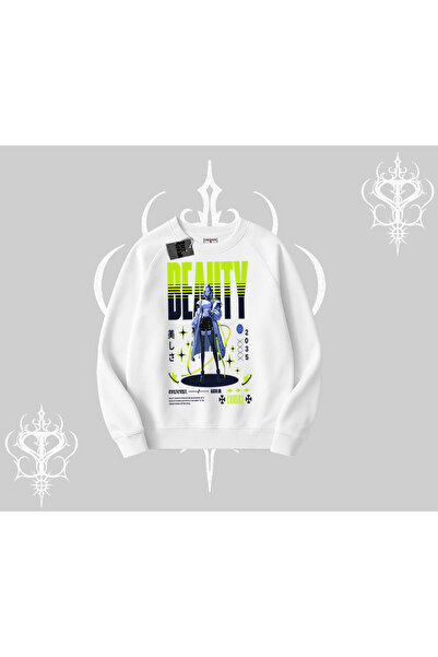 Tarzsokak Hanorac Biskilet Anime Unity Neon cu imprimeu grafic detaliat