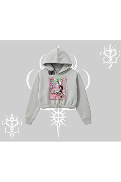 Tarzsokak سترة قصيرة بغطاء للرأس بنمط فتاة يابانية كاواي أنيمي