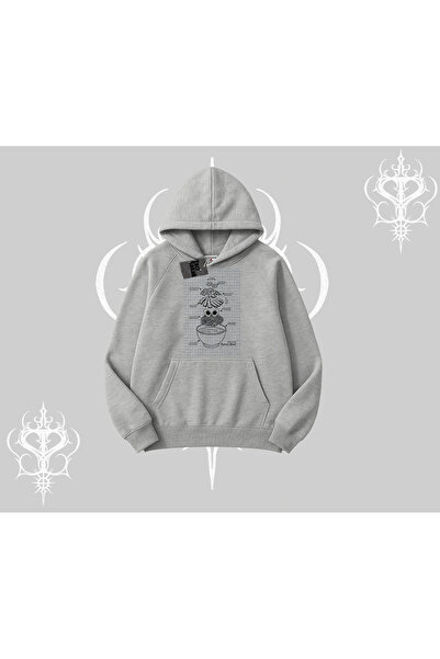 Tarzsokak Hooded Sweatshirt Noodle Theory Hand Drawn Concept