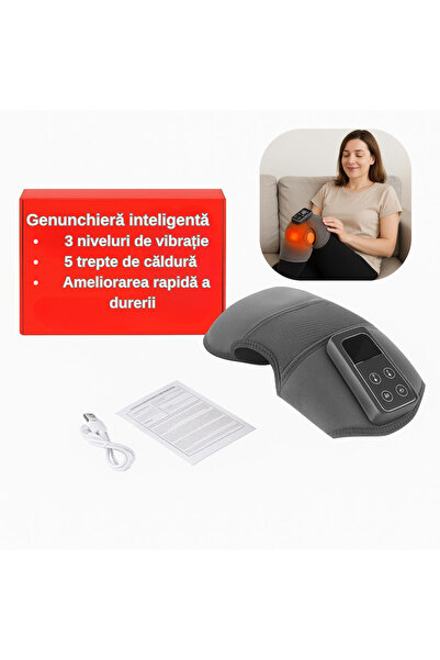 SELLERMANIAC Professional Knee Massager, 3 Vibration Settings, 5 Temperature Settings, Physiotherapy