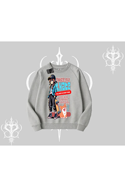 Tarzsokak سويت شيرت بيسكيلت أنيمي هايكر جيرل باليانس إيز إيفريثينغ مطبوع