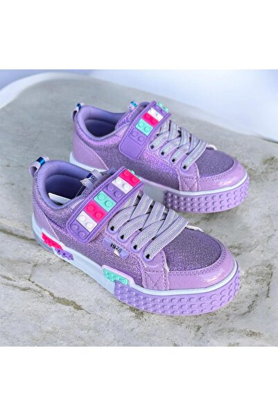 Alessio Orthopedic Sole Girl Child Lilac Glitter Light Sole Sports Shoes