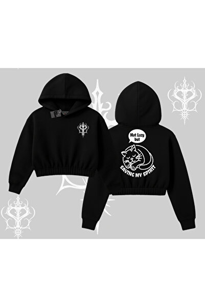 Tarzsokak Nu sunt leneș, salvându-și sufletul, hanorac scurt cu glugă și impr...