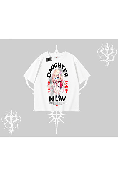 Tarzsokak Υπερμεγέθες μπλουζάκι με στάμπα κορίτσι anime και γιαγιά