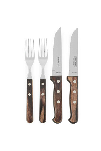 TRAMONTINA GAUCHO Set 4 pieces, forks and knives for steak