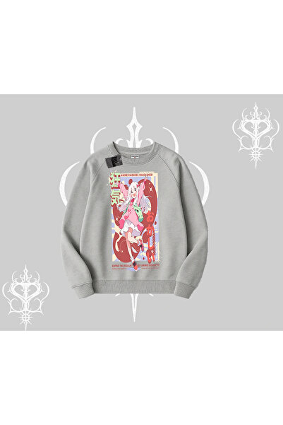 Tarzsokak سويت شيرت بيسكيلت مادنس أنليشد أنيمي جيرل مطبوع