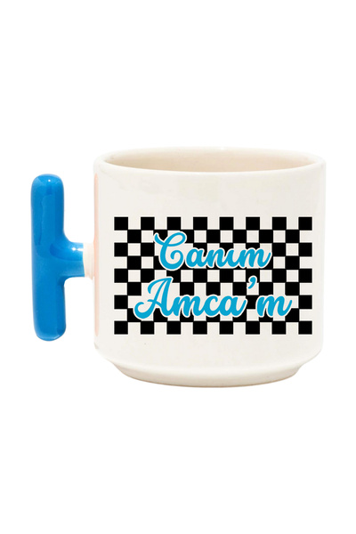 qoeuyl boutique Dear Uncle, My Dear Uncle, Printed Gift for Uncle, T-Handle Latte Cup Mug