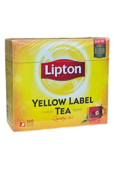 Lipton 100 كيس شاي أسود من يلو ليبل - طعم كلاسيكي، مناسب للتحضير اليومي، جودة رقم 1