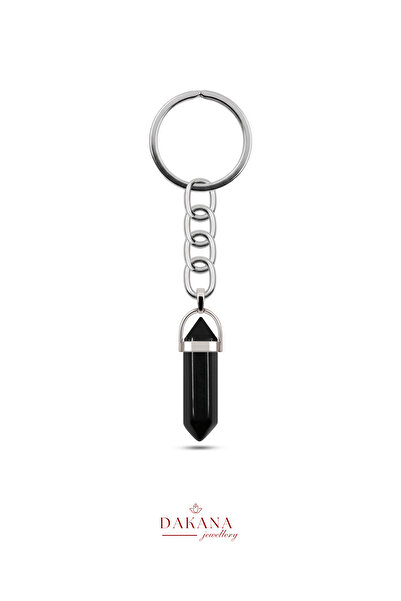 DAKANA JEWELLERY Certified Onyx Natural Stone Keychain