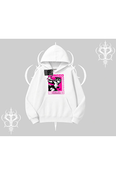 Tarzsokak Hanorac cu glugă Heroic Anime Girl în stil japonez cu imprimeu grafic