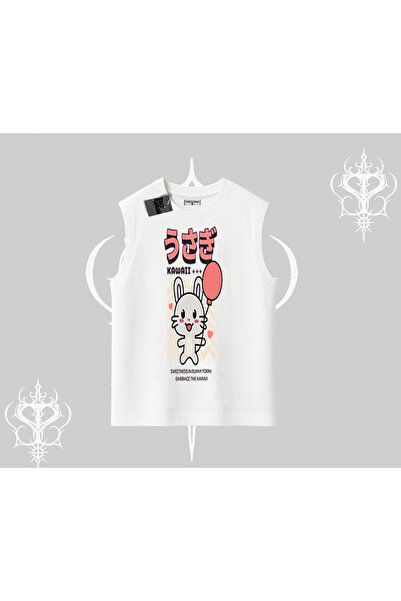 Tarzsokak Tricou fără mâneci Usagi Kawaii Cute Heart Energy