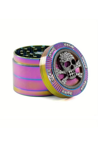 REKS Taş Detaylı Kuru Kafa Figürlü Metal Grinder Baharat Öğütücü | Gökkuşağı ...