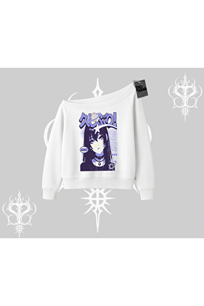 Tarzsokak Hanorac cu guler rotund Neo Tokyo Girl Y2K Street Anime Aesthetic