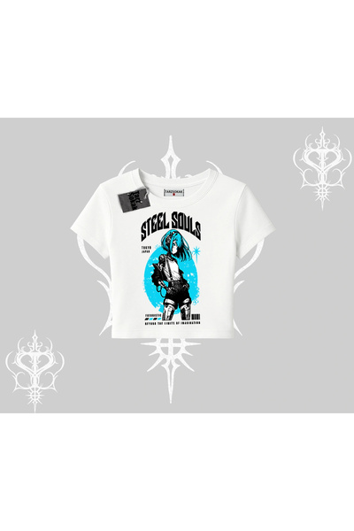 Tarzsokak Tricou Babby Tee cu imprimeu Anime Cyberpunk Girl