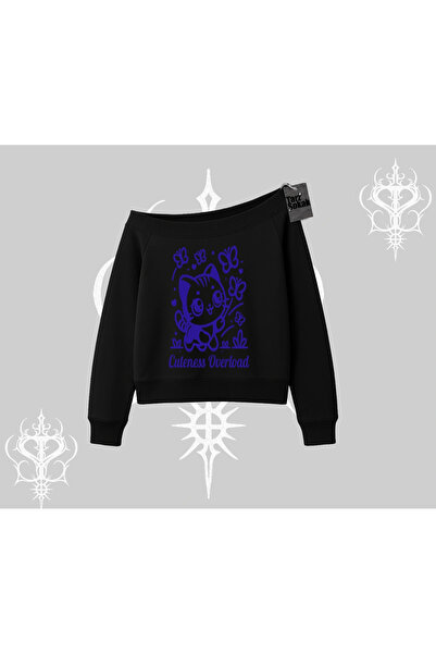 Tarzsokak Prevelika slatkoća mačka Štampano Dukserica sa lađastim izrezom