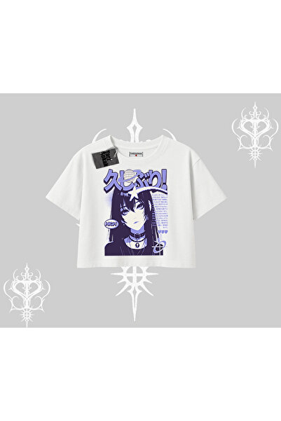 Tarzsokak Tricou crop oversize Neo Tokyo Girl Estetică anime stradală Y2K