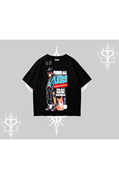 Tarzsokak قصة فضفاضة تي شيرت أنيمي هايكر جيرل باليانس إيز إيفريثينغ مطبوع