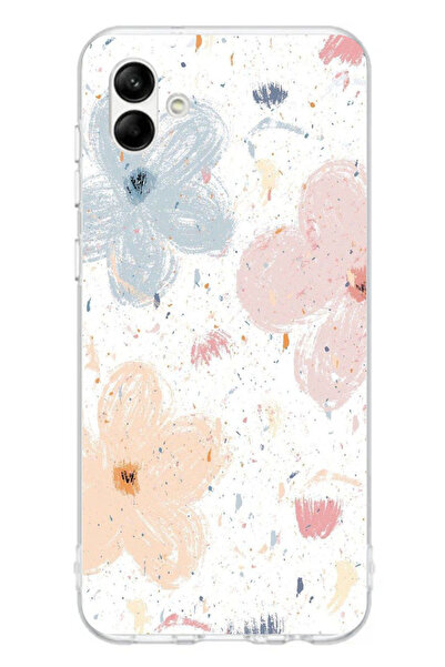 TechTree حافظة سيليكون مطبوع متوافقة مع هاتف سامسونج جالاكسي A06 بنمط زهور تج...