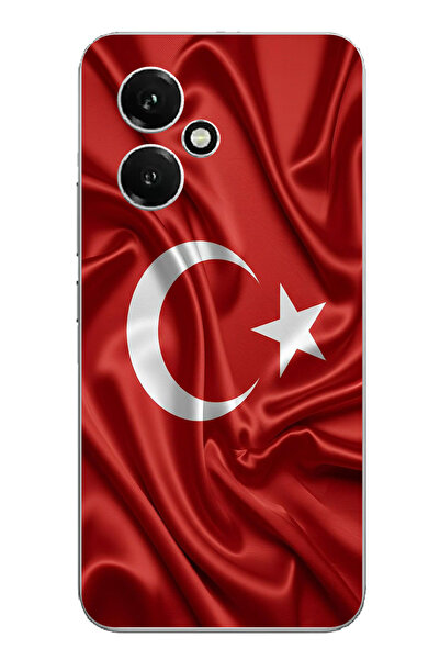 TechTree حافظة سيليكون متوافقة مع علم تركيا مطبوع لهاتف Honor 400