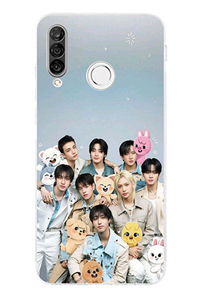 TechTree حافظة سيليكون مطبوع متوافقة مع هاتف هواوي P30 لايت بتصميم فرقة كيبوب...