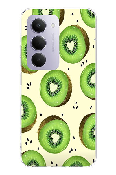 TechTree حافظة سيليكون متوافقة مع Redmi 15 4G وشرائح الأفوكادو الخضراء وقلب ا...