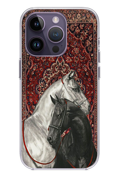 TechTree حافظة سيليكون متوافقة مع هاتف iPhone 14 PRO MAX ذات تصميم سجادة تقلي...