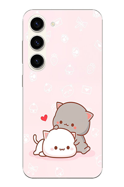 TechTree حافظة سيليكون متوافقة مع هاتف سامسونج جالاكسي S23، لطيفة وريموتية، م...