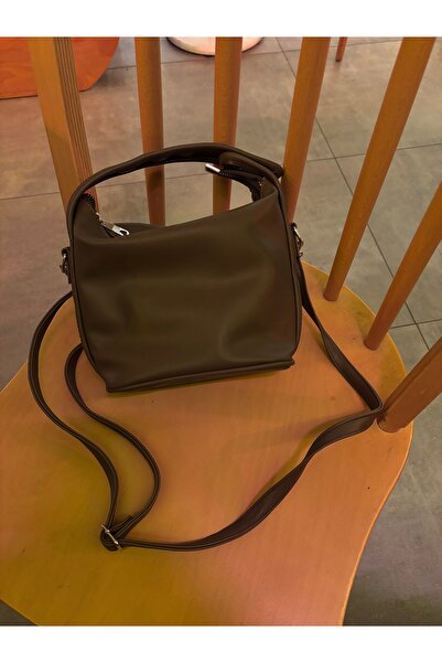 LEVA Kahverengi baget çapraz çanta