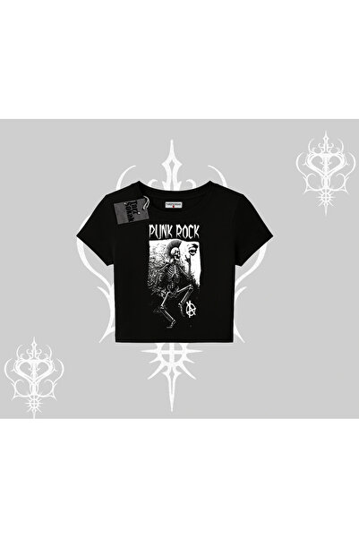Tarzsokak Tricou Babby Punk Rock Haos Schelet Revoltă