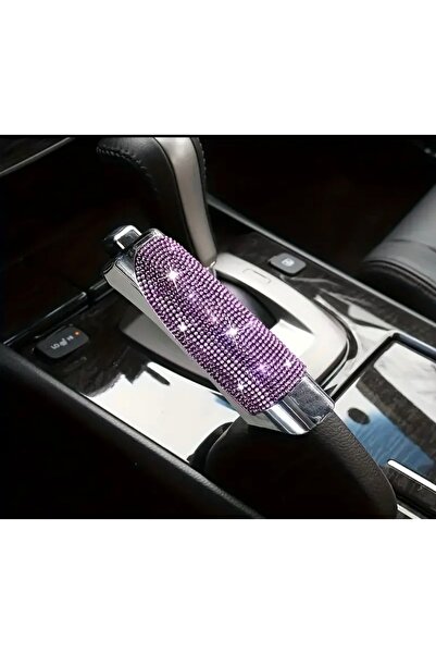 STEELVA Luxury Pink Stone Handbrake Cover