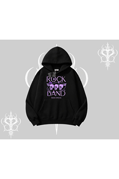 Tarzsokak Φούτερ με κουκούλα Ροκ Μπάντα Κουλτούρα Στριτ Νόιζ