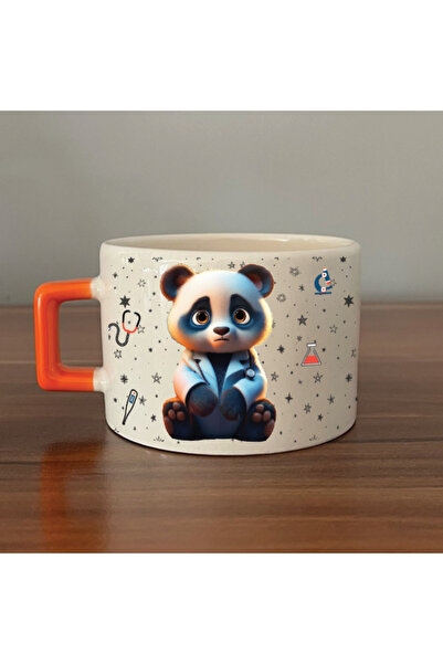 Kırtasiye Ofisi Sad Sad Panda - Occupation: Doctor Orange Handle Square Occup...