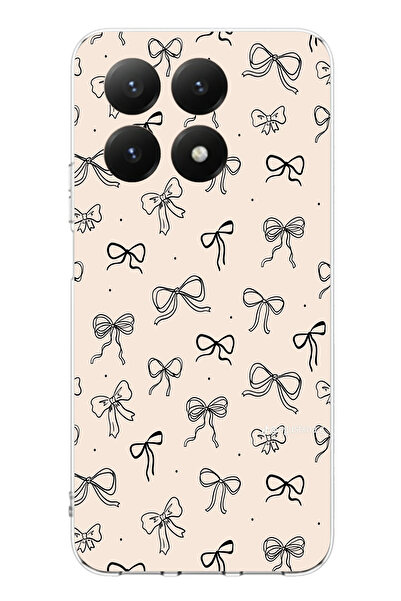 TechTree حافظة سيليكون متوافقة مع هاتف Xiaomi Mi 15T PRO باللون الأسود ونمط ف...