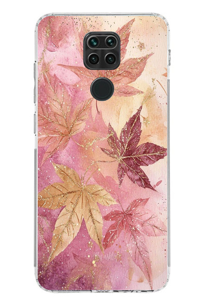 TechTree حافظة سيليكون متوافقة مع هاتف Redmi Note 9 باللونين الوردي والبوردو ...