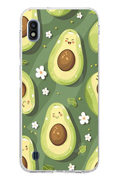 TechTree حافظة سيليكون متوافقة مع هاتف سامسونج جالاكسي A10 باللون الأخضر اللط...