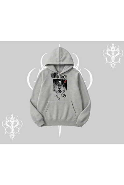 Tarzsokak Світшот з капюшоном Punk Rock Chaos Skeleton Riot