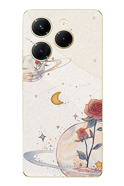 TechTree حافظة سيليكون متوافقة مع هاتف Infinix Hot 40-40 PRO، Planet and Star...