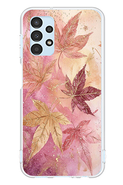 TechTree حافظة سيليكون متوافقة مع هاتف سامسونج جالاكسي A13 باللونين الوردي وا...