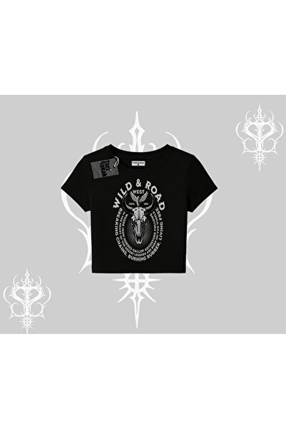 Tarzsokak Баби Тийшърт Wild & Road Western Skull Biker Street Culture