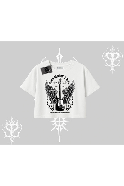 Tarzsokak Υπερμεγέθες Κοντό Μπλουζάκι  "Γεννημένος για να ροκάρει " - Κληρονο...