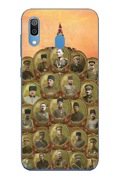 TechTree حافظة سيليكون متوافقة مع هاتف سامسونج جالاكسي A20-A30 من أتاتورك وقا...