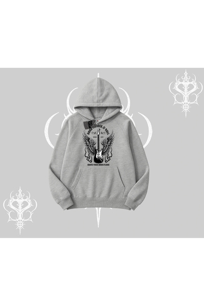 Tarzsokak Hanorac cu glugă Born to Rock Eternal Flame Legacy