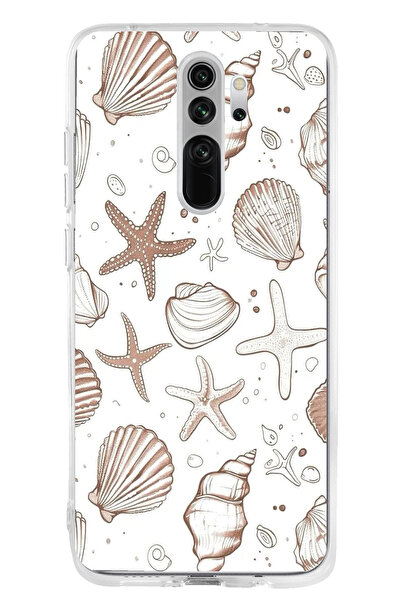 TechTree حافظة سيليكون مطبوع متوافقة مع هاتف Redmi Note 8 Pro مع نجم البحر ال...