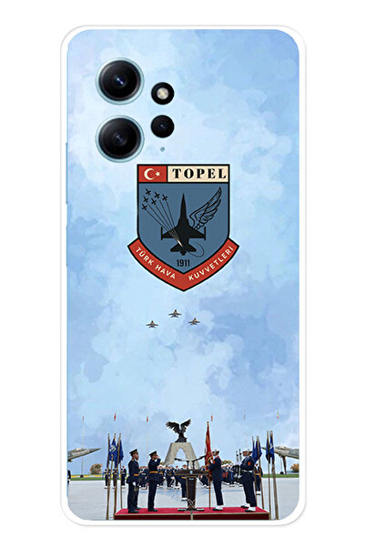 TechTree حافظة سيليكون متوافقة مع القوات الجوية التركية مطبوع لهاتف Redmi Not...