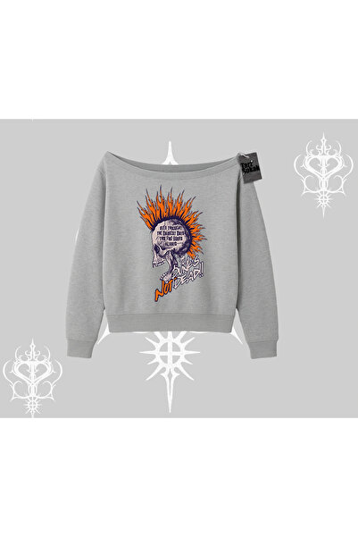 Tarzsokak Hanorac cu guler rotund Burning Skull Rebel Street Anthem