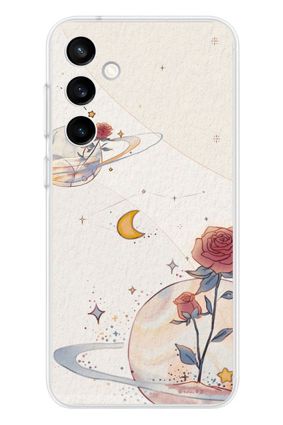 TechTree حافظة سيليكون متوافقة مع هاتف سامسونج جالاكسي S23 FE، بتصميم كوكب ون...