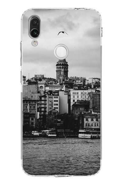 TechTree حافظة سيليكون مطبوع متوافقة مع هاتف Redmi Note 7-7 PRO مع مناظر برج ...