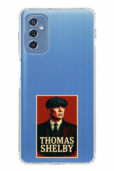 TechTree حافظة سيليكون متوافقة مع هاتف سامسونج جالاكسي M52 من توماس شيلبي مطبوع